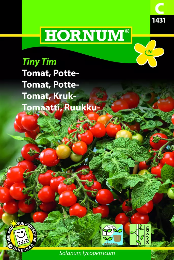 Tomaatti, Ruukku- Tiny Tim - Vihannesten ja yrttien siemenet - 5708787014313 - 3