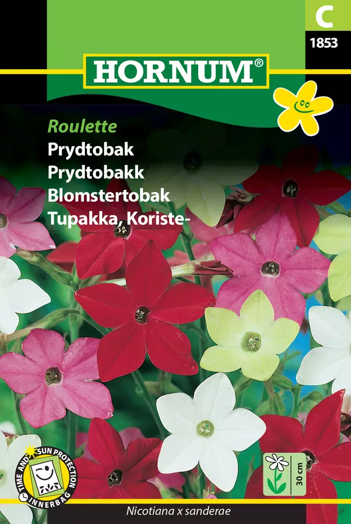 Tupakka, Koriste- Roulette - Kukkien ja koristeheinien siemenet - 5708787018533 - 0