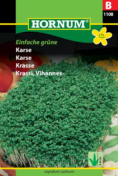 Krassi, Vihannes- Einfache grüne - Vihannesten ja yrttien siemenet - 5708787011084 - 0