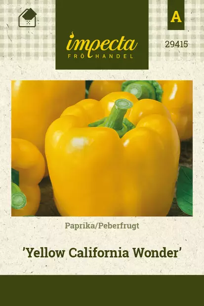 Paprika Yellow California Wonder - Vihannesten ja yrttien siemenet - 7332756294154 - 0