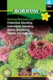Tsinnia, Iso-, lajitelma Queeny Red and - Kukkien ja koristeheinien siemenet - 5708787018304 - 0