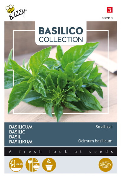 Buzzy Basilico pienilehtinen basilika - Kukkien ja koristeheinien siemenet - 8711117809104 - 1