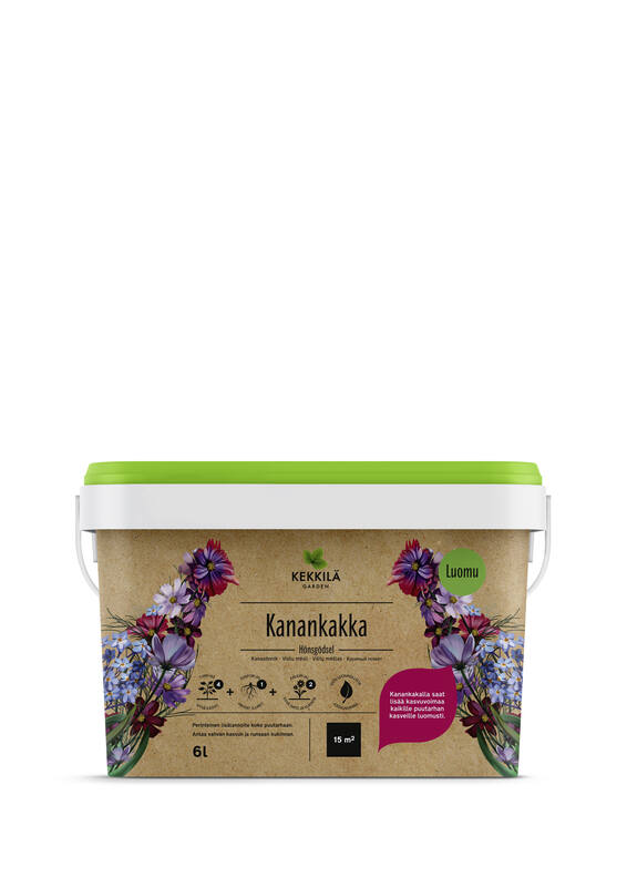 Kekkilä Kanankakka 6 l pakki - Puutarhalannoitteet ja kalkit - 6433000160254 - 1