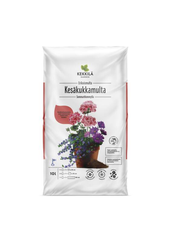 Kekkilä Kesäkukkamulta 10 l - Puutarha- ja kukkamullat - 6433000140324 - 1