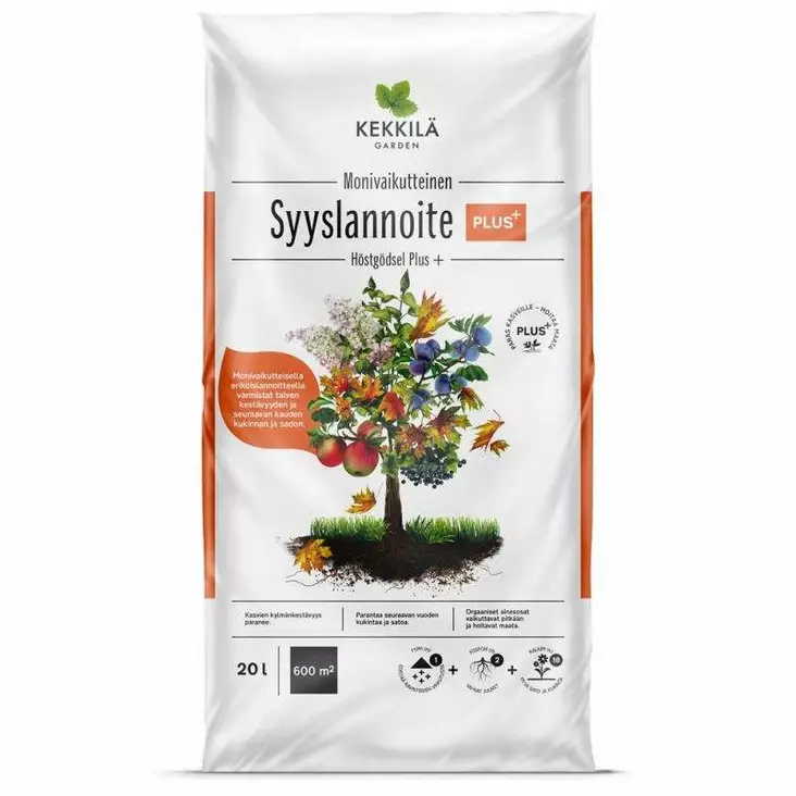 Kekkilä Syyslannoite Plus+ 20 litraa - Puutarhalannoitteet ja kalkit - 6433000623674 - 1