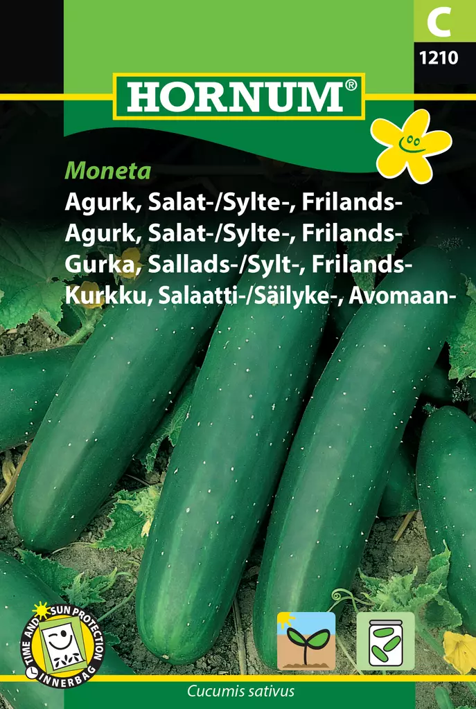 Kurkku, Salaatti-/Säilyke-, Avomaan- Mon - Vihannesten ja yrttien siemenet - 5708787012104 - 0