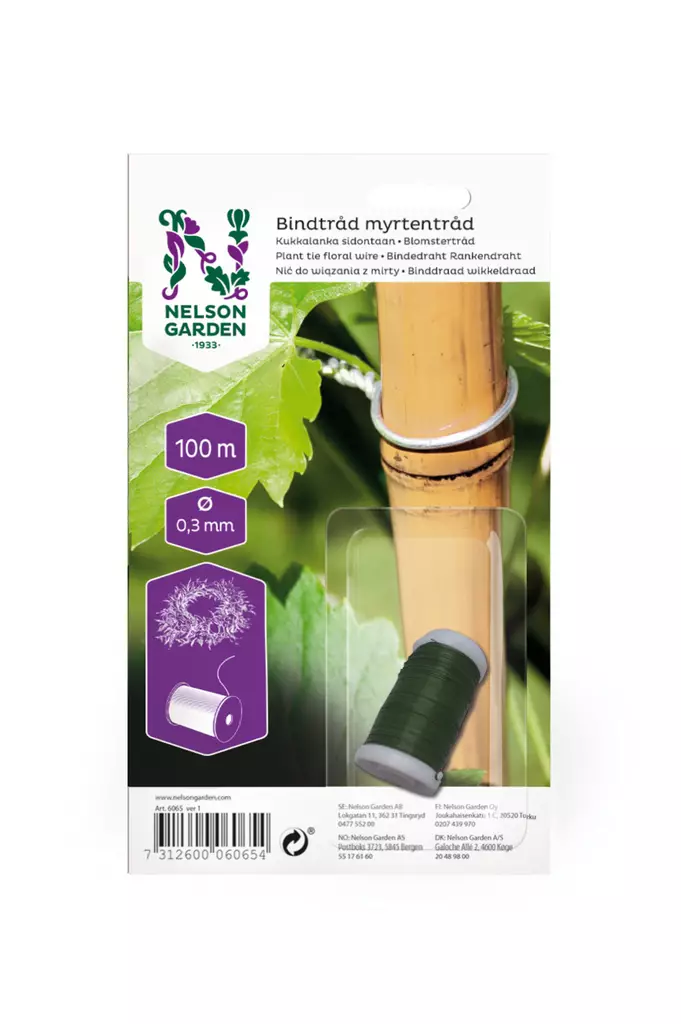Sidontalanka Myrte ø0,3 mm, pituus 100 - Kasvien kiinnitys ja tuenta - 7312600060654 - 2