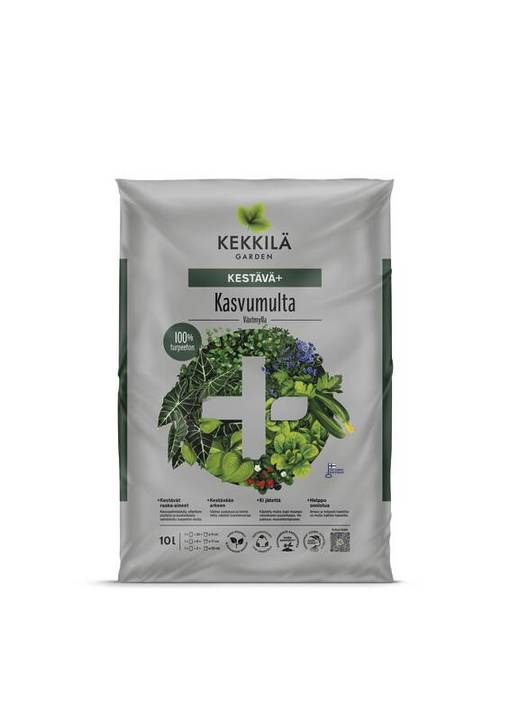 Kekkilä Kasvumulta Kestävä+ 10 litraa - Puutarha- ja kukkamullat - 6433000350754 - 1