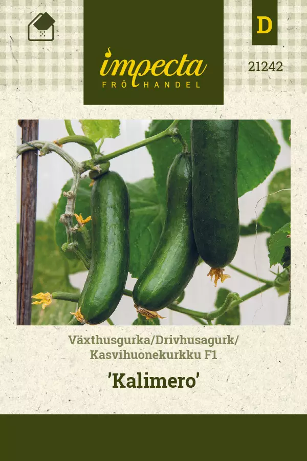 Kasvihuonekurkku F1 Kalimero - Vihannesten ja yrttien siemenet - 7332756212424 - 0