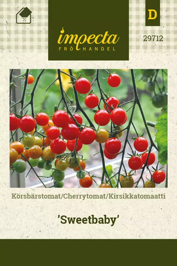 Kirsikkatomaatti Sweetbaby - Vihannesten ja yrttien siemenet - 7332756297124 - 0