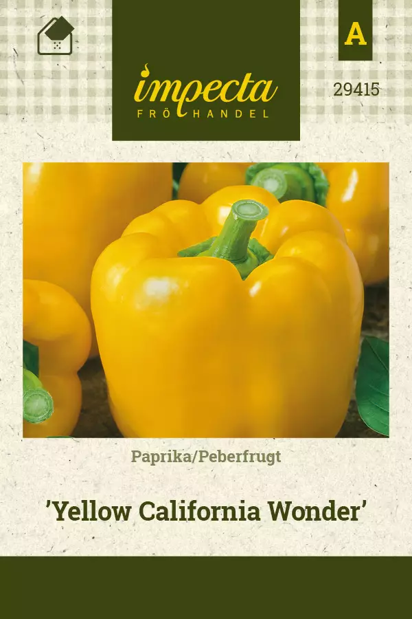 Paprika Yellow California Wonder - Vihannesten ja yrttien siemenet - 7332756294154 - 0