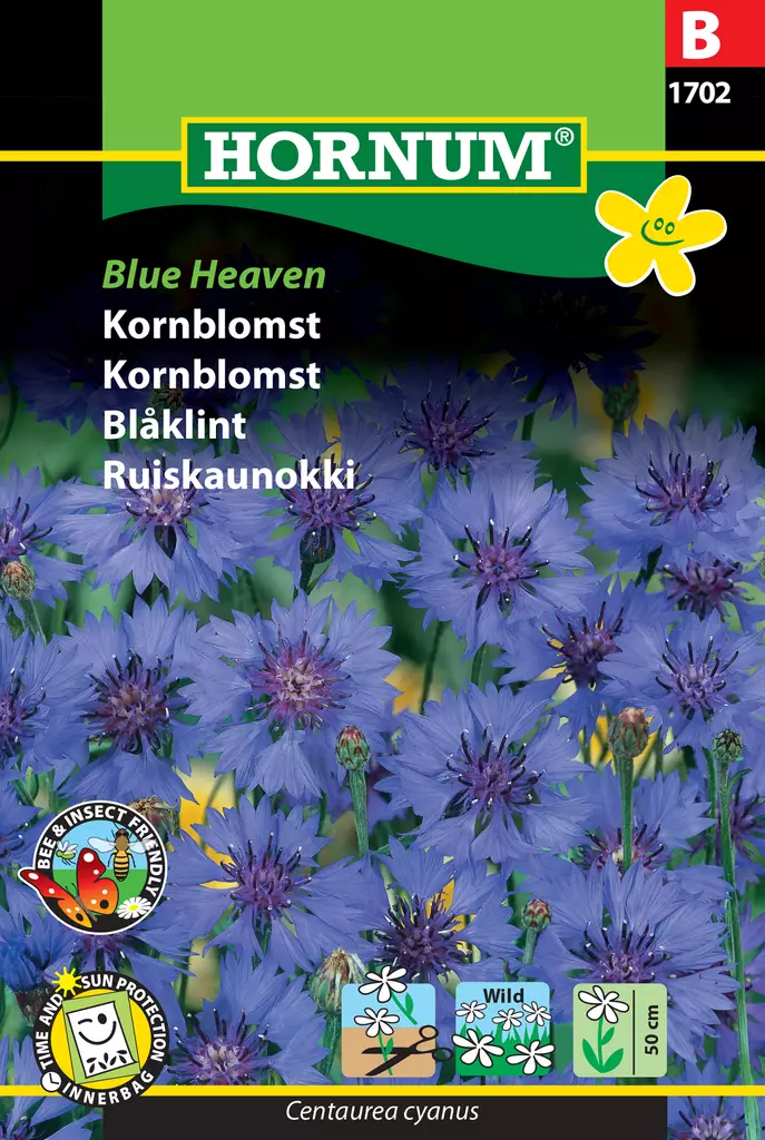 Ruiskaunokki Blue Heaven - Kukkien ja koristeheinien siemenet - 5708787017024 - 0