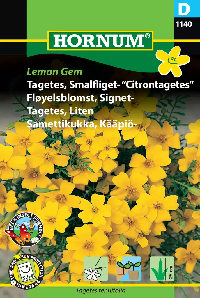 Samettikukka, Kääpiö- Lemon Gem - Vihannesten ja yrttien siemenet - 5708787011404 - 0