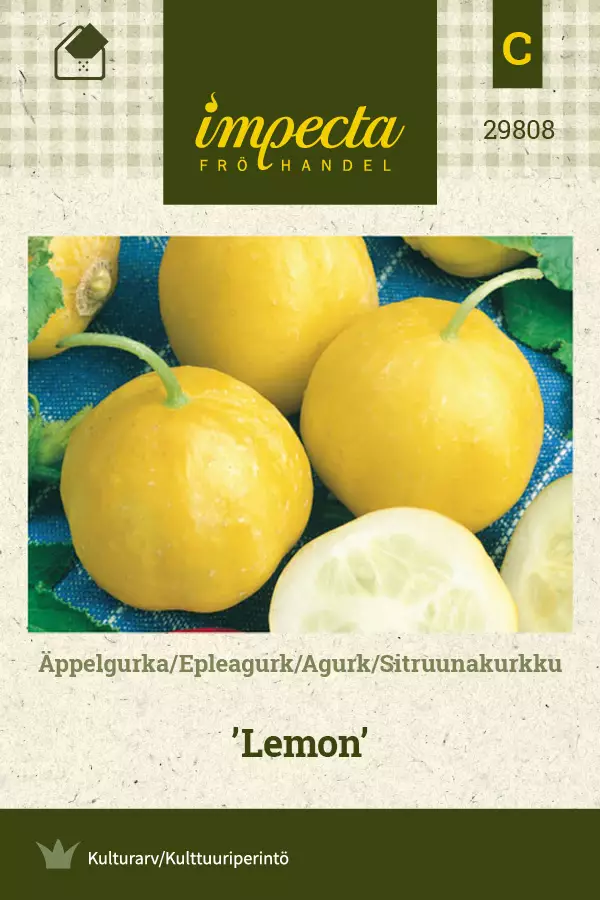 Sitruunakurkku Lemon - Vihannesten ja yrttien siemenet - 7332756298084 - 0
