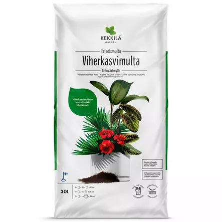 Kekkilä Viherkasvimulta 30 l - Puutarha- ja kukkamullat - 6433000100465 - 1