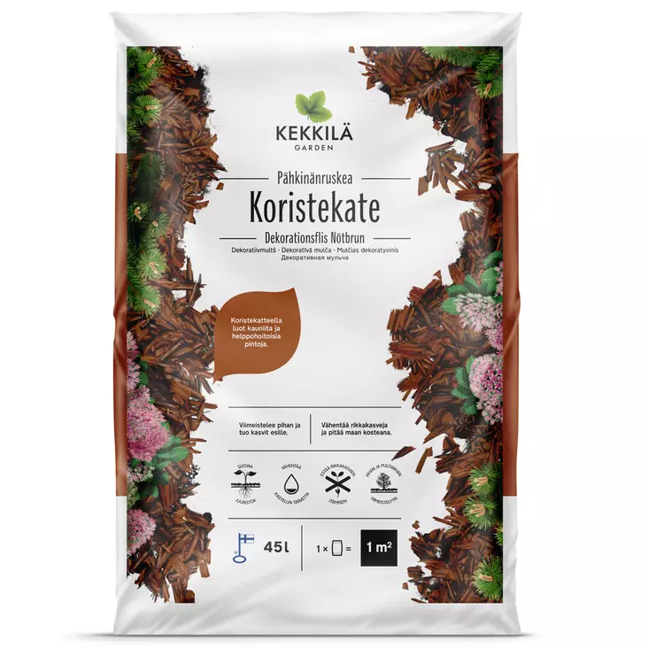 Kekkilä Koristekate 45 l pähkinänruskea - Puutarhakatteet - 6433000100915 - 1