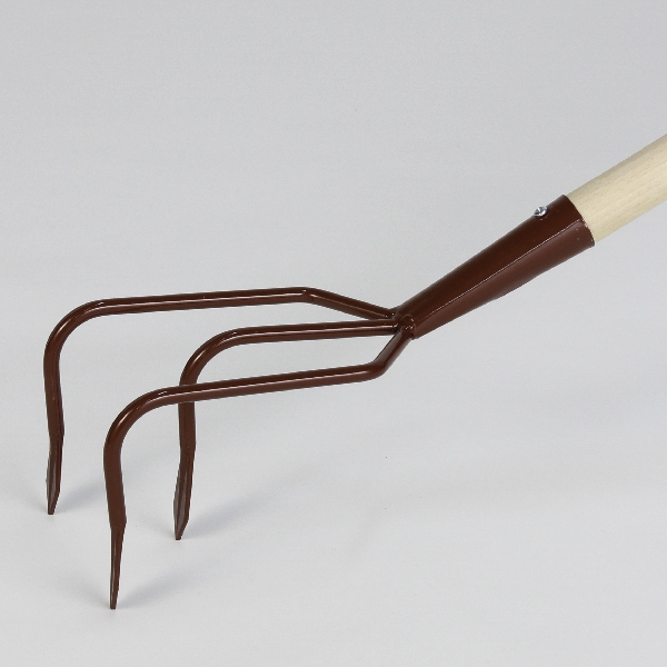 Kolmipiikkihara 11,5 cm, varsi 135 cm - Puutarhatarvikkeet - 7317087195295 - 1