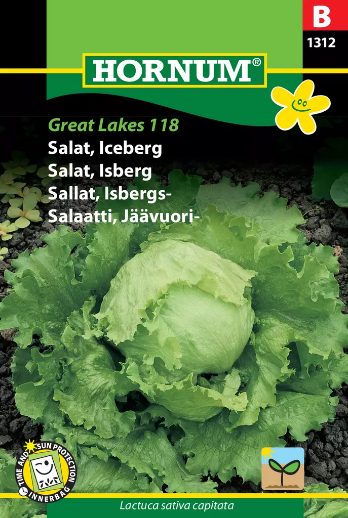 Salaatti, Jäävuori- Great Lakes 118 - Vihannesten ja yrttien siemenet - 5708787013125 - 0