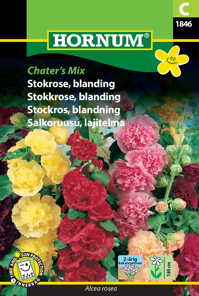 Salkoruusu, lajitelma Chater’s Mix - Kukkien ja koristeheinien siemenet - 5708787018465 - 0