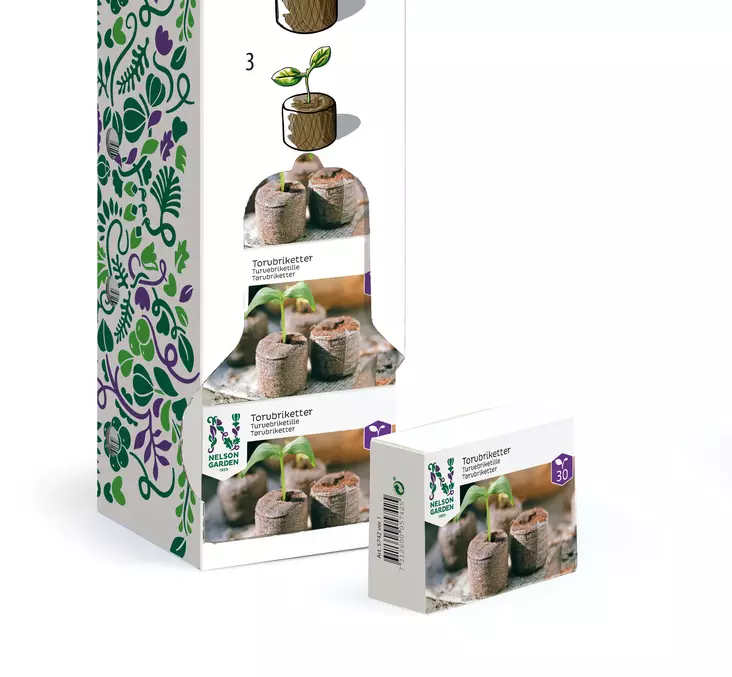 Turvebriketti 30 kpl - Taimien kasvatusruukut - 7312600057425 - 1