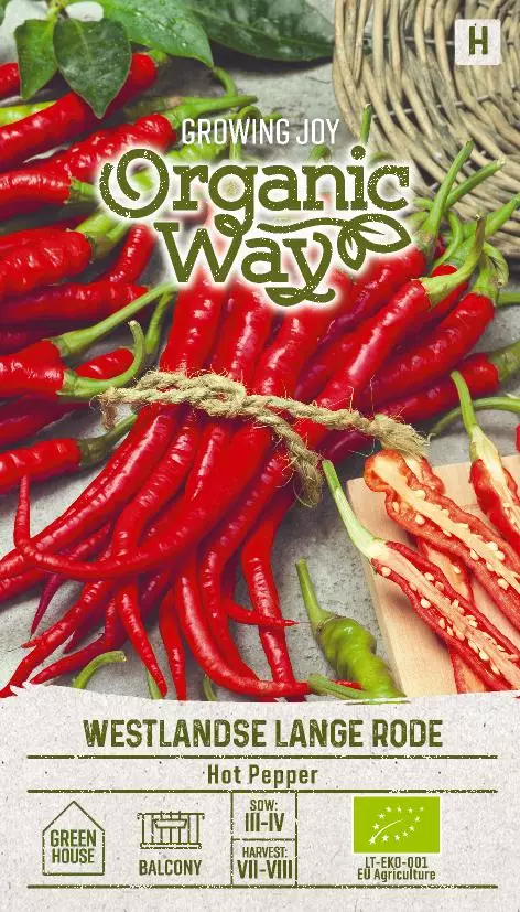 CHILI OG WESTLANDSE LANGE RODE - Vihannesten ja yrttien siemenet - 4770168913585 - 0
