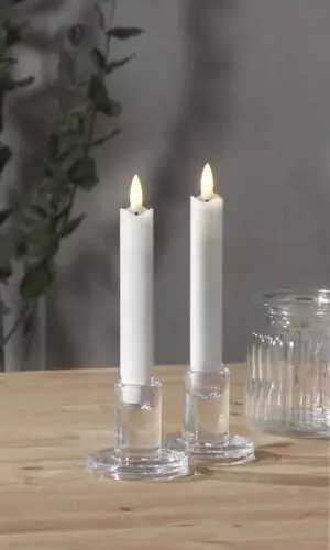 LED antiikkikynttilä Flamme 15 cm 2 kpl - Kynttilät - 7391482037275 - 1