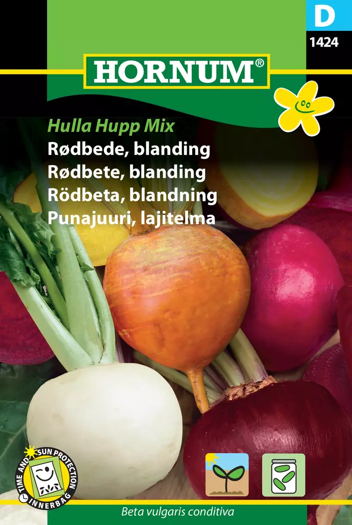Punajuuri, lajitelma Hulla Hupp Mix - Vihannesten ja yrttien siemenet - 5708787014245 - 0
