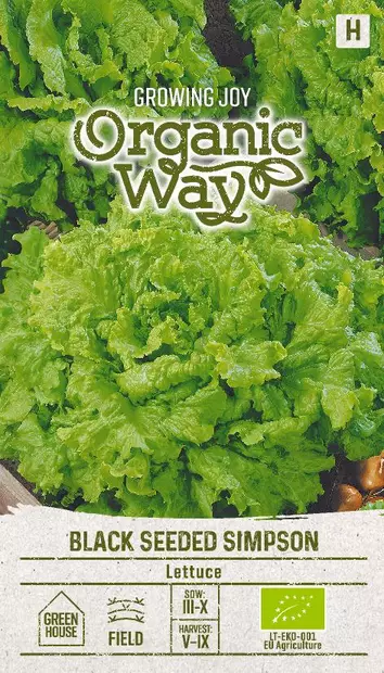 SALAATTI OG BLACK SEEDED SIMPSON - Vihannesten ja yrttien siemenet - 4770168913646 - 0