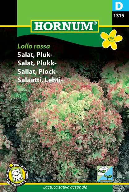Salaatti, Lehti- Lollo Rossa - Vihannesten ja yrttien siemenet - 5708787013156 - 0