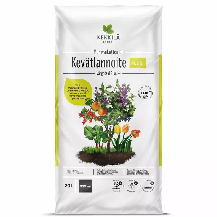 Kekkilä Kevätlannoite Plus+ 20 l - Puutarhalannoitteet ja kalkit - 6433000623636 - 2
