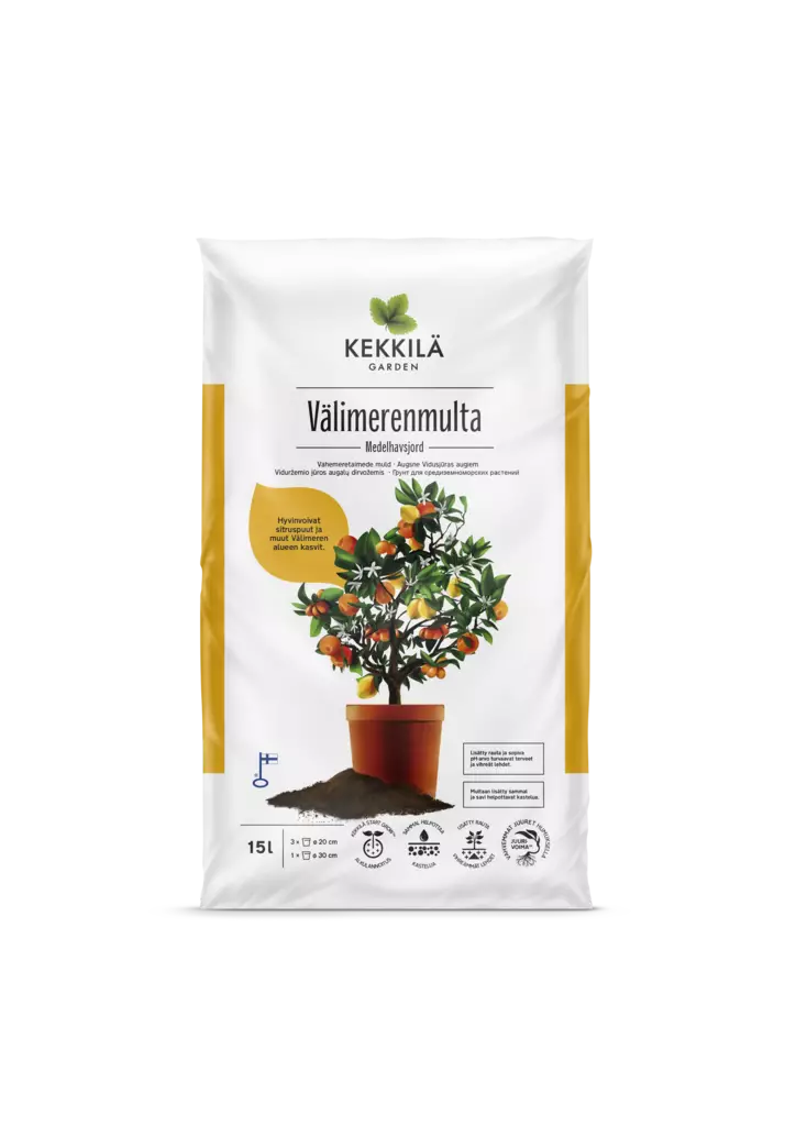 Kekkilä Välimerenmulta 15 l - Puutarha- ja kukkamullat - 6433000355346 - 1