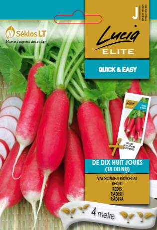 RETIISI ELITE DE DIX HUIT JOURS (18 DAYS - Vihannesten ja yrttien siemenet - 4770168136946 - 0