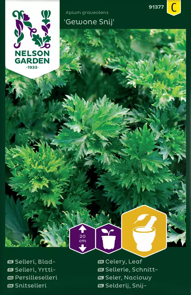 Selleri, Yrtti, Gewone Snij - Vihannesten ja yrttien siemenet - 7312600913776 - 0