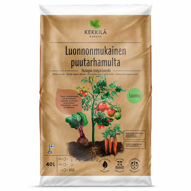 Kekkilä puutarhamulta 40 l Luomu - Puutarha- ja kukkamullat - 6433000200776 - 1