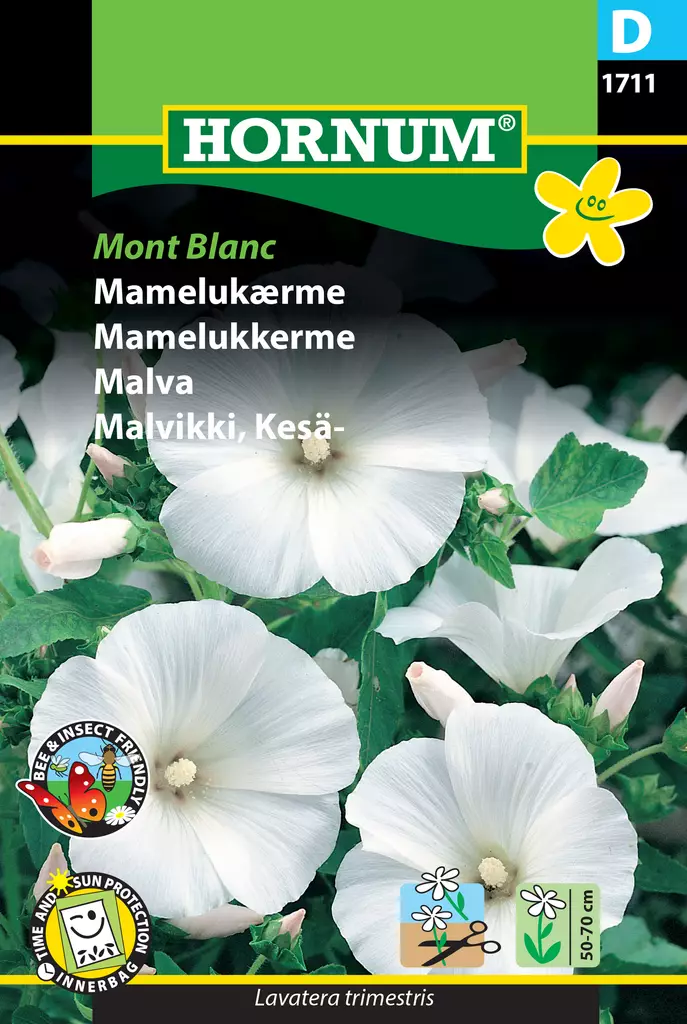 Malvikki, Kesä- Mont Blanc - Kukkien ja koristeheinien siemenet - 5708787017116 - 0