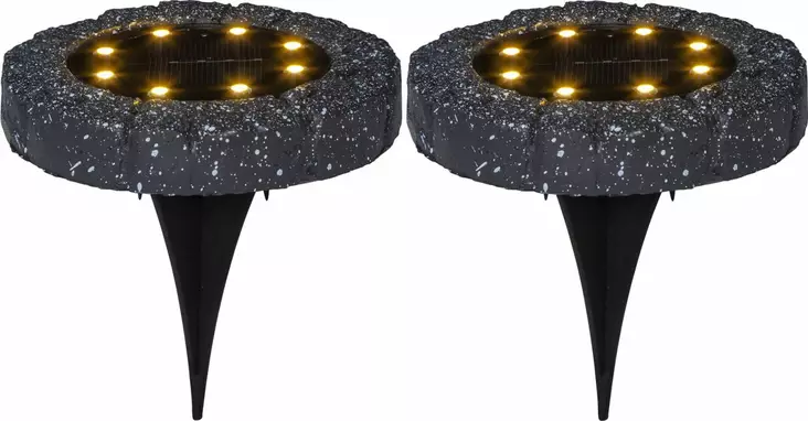 Noor Lawnlight Solar-spotti 2 kpl/pkt - Kasvilamput ja -valaisimet - 7391482057266 - 1