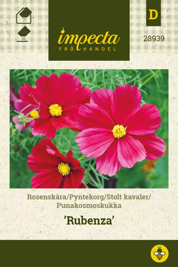 Punakosmoskukka Rubenza - Kukkien ja koristeheinien siemenet - 7332756289396 - 0