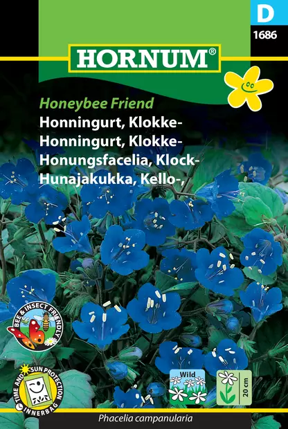 Hunajakukka, Kello- Honeybee Friend - Kukkien ja koristeheinien siemenet - 5708787016867 - 0