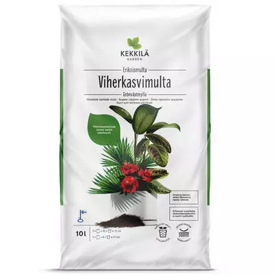 Kekkilä Viherkasvimulta 10 l - Puutarha- ja kukkamullat - 6433000100397 - 3