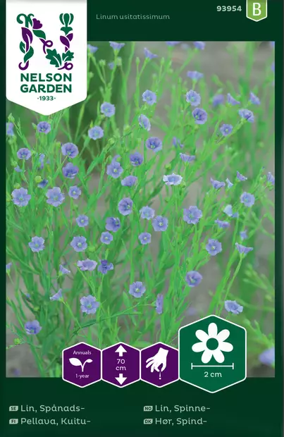 Pellava, Kuitu- - Kukkien ja koristeheinien siemenet - 7312600939547 - 0