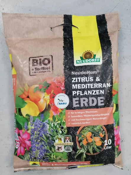 Välimeren- ja Sitrusmulta Neudohum 10 l - Puutarha- ja kukkamullat - 4005240009727 - 1