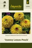 Tsinnia Queeny Lemon Peach - Kukkien ja koristeheinien siemenet - 7332756283837 - 1