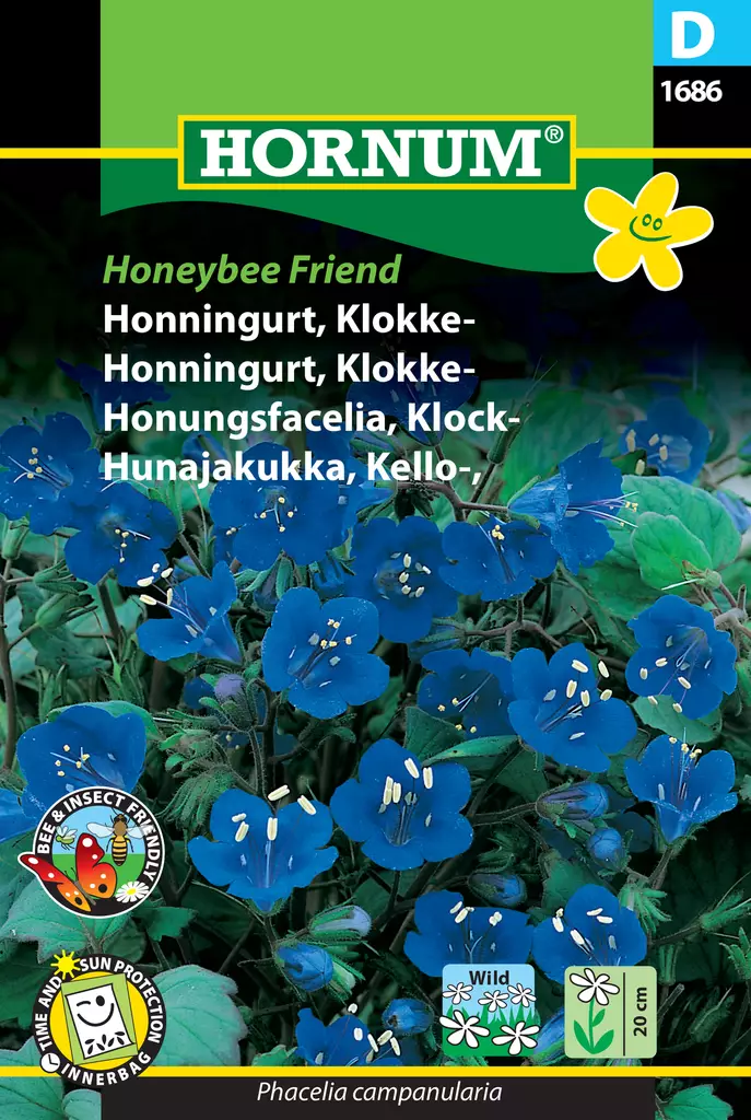 Hunajakukka, Kello- Honeybee Friend - Kukkien ja koristeheinien siemenet - 5708787016867 - 0