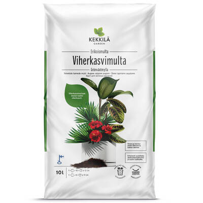 Kekkilä Viherkasvimulta 10 l - Puutarha- ja kukkamullat - 6433000100397 - 3