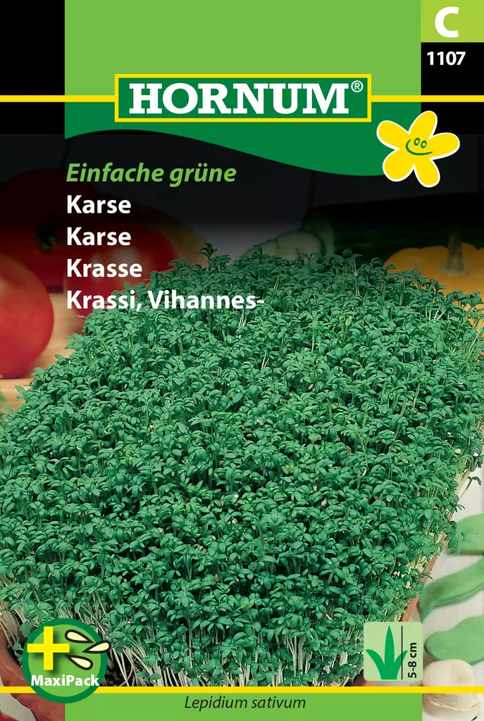 Krassi, Vihannes (MaxiPack) Einfache grü - Vihannesten ja yrttien siemenet - 5708787011077 - 0