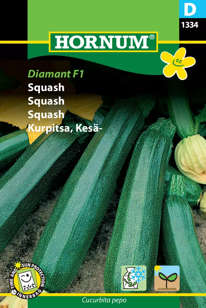 Kurpitsa, Kesä- Diamant F1 - Vihannesten ja yrttien siemenet - 5708787013347 - 0