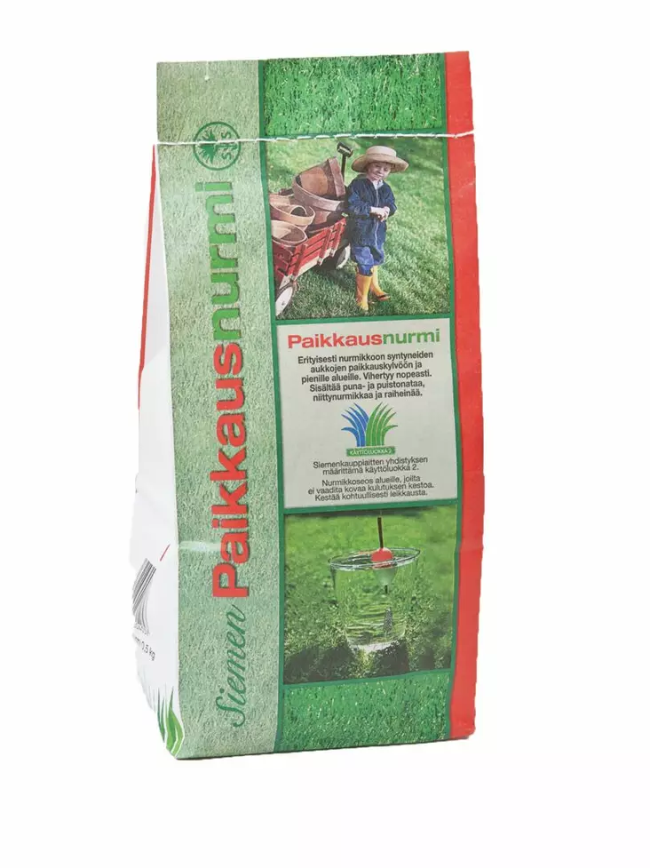 Paikkausnurmi 0,5 kg - Nurmikon siemenet - 6415152804057 - 1