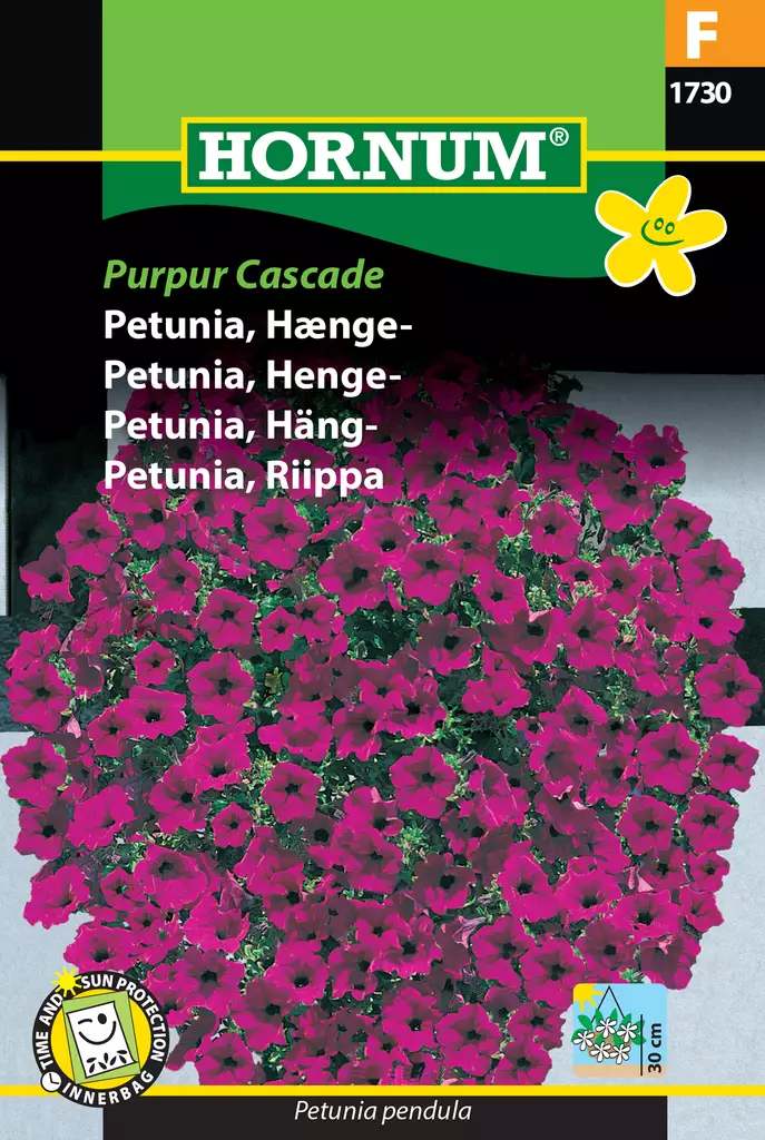 Petunia, Riippa Purpur Cascade - Kukkien ja koristeheinien siemenet - 5708787017307 - 0