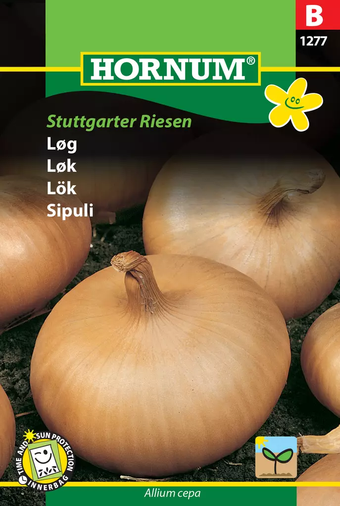 Sipuli Stuttgarter Riesen - Vihannesten ja yrttien siemenet - 5708787012777 - 0