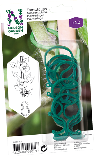 Tomaattipidike muovi vihreä 20 kpl/pkt - Kasvien kiinnitys ja tuenta - 7312600060197 - 2